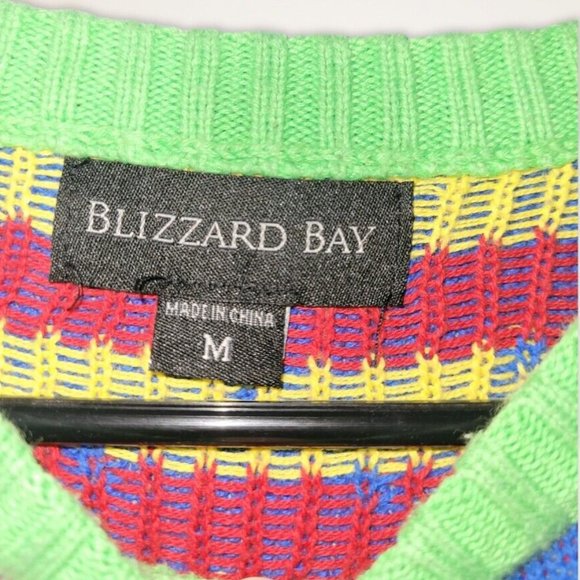 SOLD Blizzard Bay Happy Birthday Jesus Ugly Christmas Sweater Sz M - Picture 5 of 6